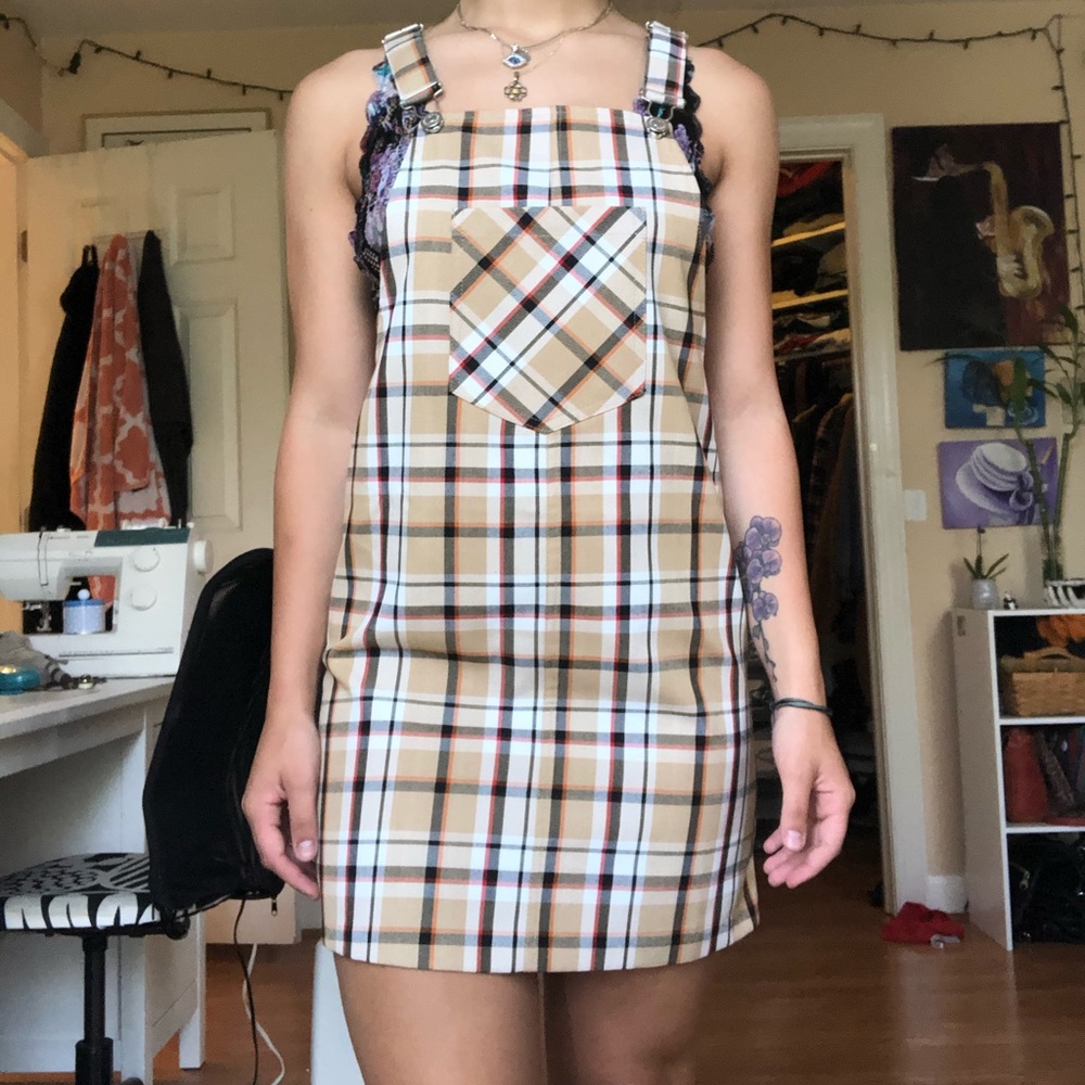 Burberry print overall dress